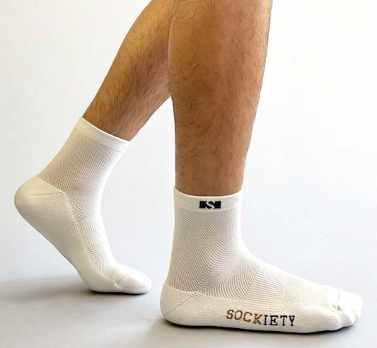 Unisex Eminent Quarter Sock (White)